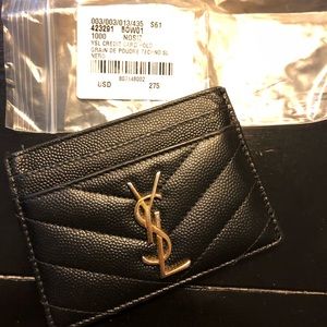 YSL Card Case 100% Authentic